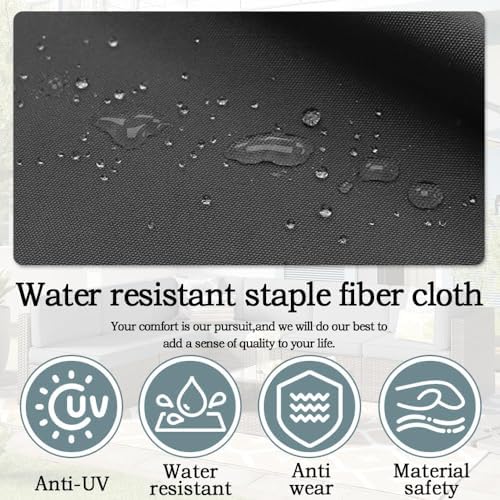 14Pcs Outdoor Cushion Covers Replacement Washable w/Zipper for 6-Seaters Sofa...