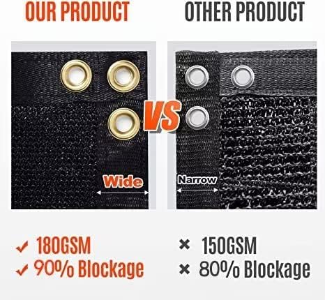 180GSM 6ft x 50ft Fence Privacy Screen Heavy Duty Fence Cover Garden Wall Bac...