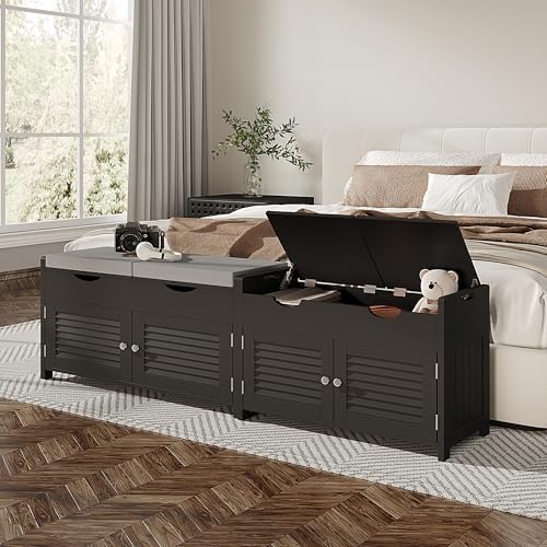 ChooChoo Shoe Storage Bench with Lift Top Storage & Cushioned Seats