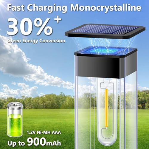 Solar Pathway Lights Outdoor Waterproof Landscape Lighting 8 Pack