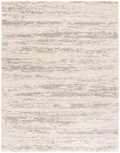 SAFAVIEH Hudson Shag Collection Area Rug - 11' x 15', Ivory/Beige, Ge...