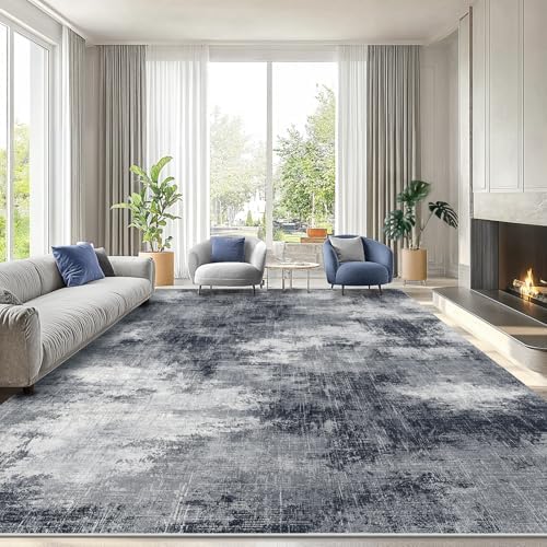 AMADA HOMEFURNISHING 8x10 Area Rug for Living Room, Modern Abstract Rug with ...