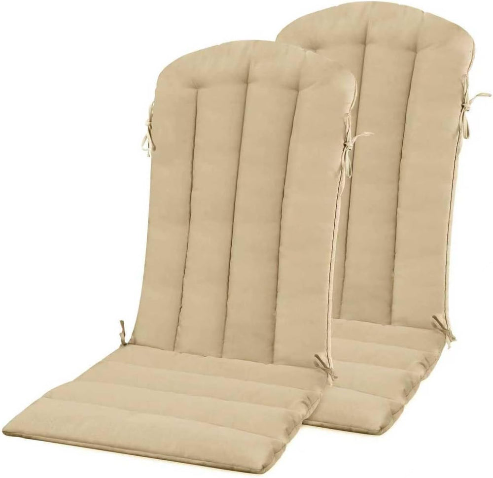 YEFU Adirondack Chair Cushion, 19.7x18.9x1.5 Cushions Set of 2, Light Brown