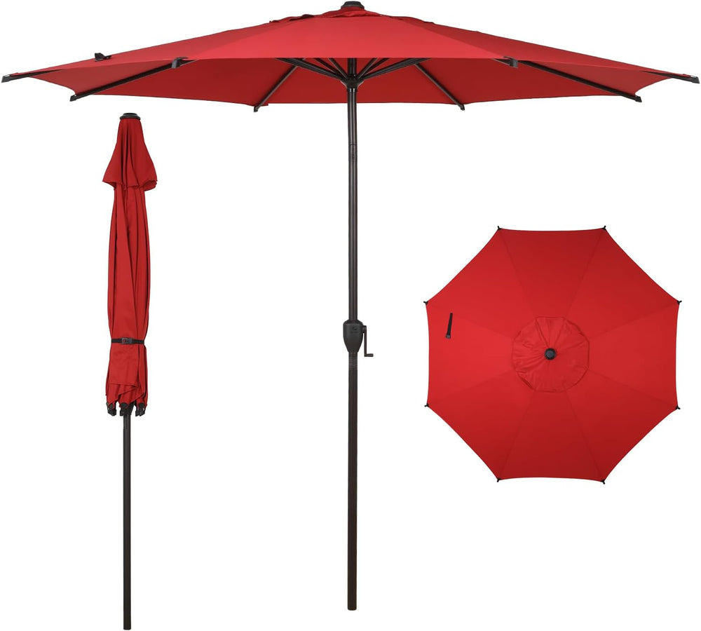 Abba Patio 9FT Lyon Outdoor Patio Umbrella Outdoor Table Umbrella with Push B...