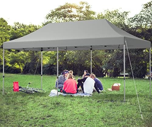 Tangkula 10x20 Ft Pop Up Canopy Tent, Easy Set-up Outdoor Commercial Instant ...