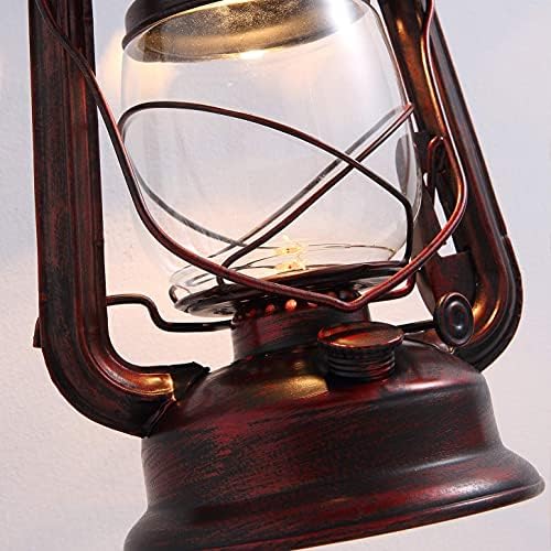 Rustic Wall Sconce Lantern Light, Vintage Wall Light Fixture with E26 Base,wi...