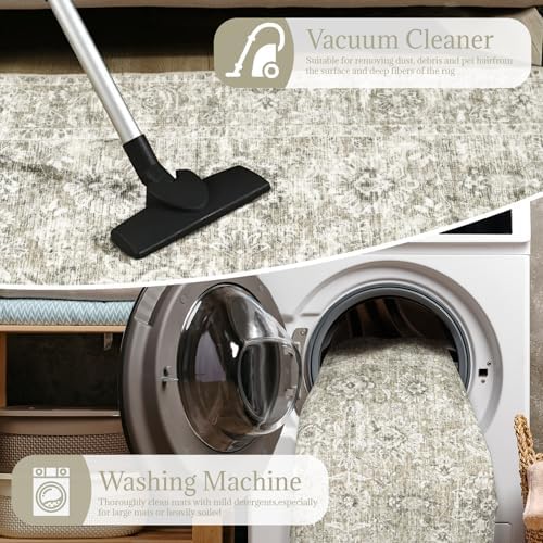 Machine Washable Rugs for Living Room: 10x14 Area Rugs for Bedroom