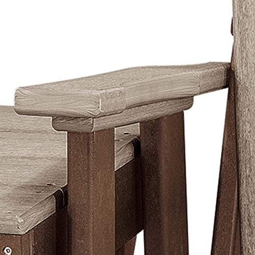 OS Home and Office 510WWTB Swivel Glider, One Size, Weather Wood/Tudor Brown