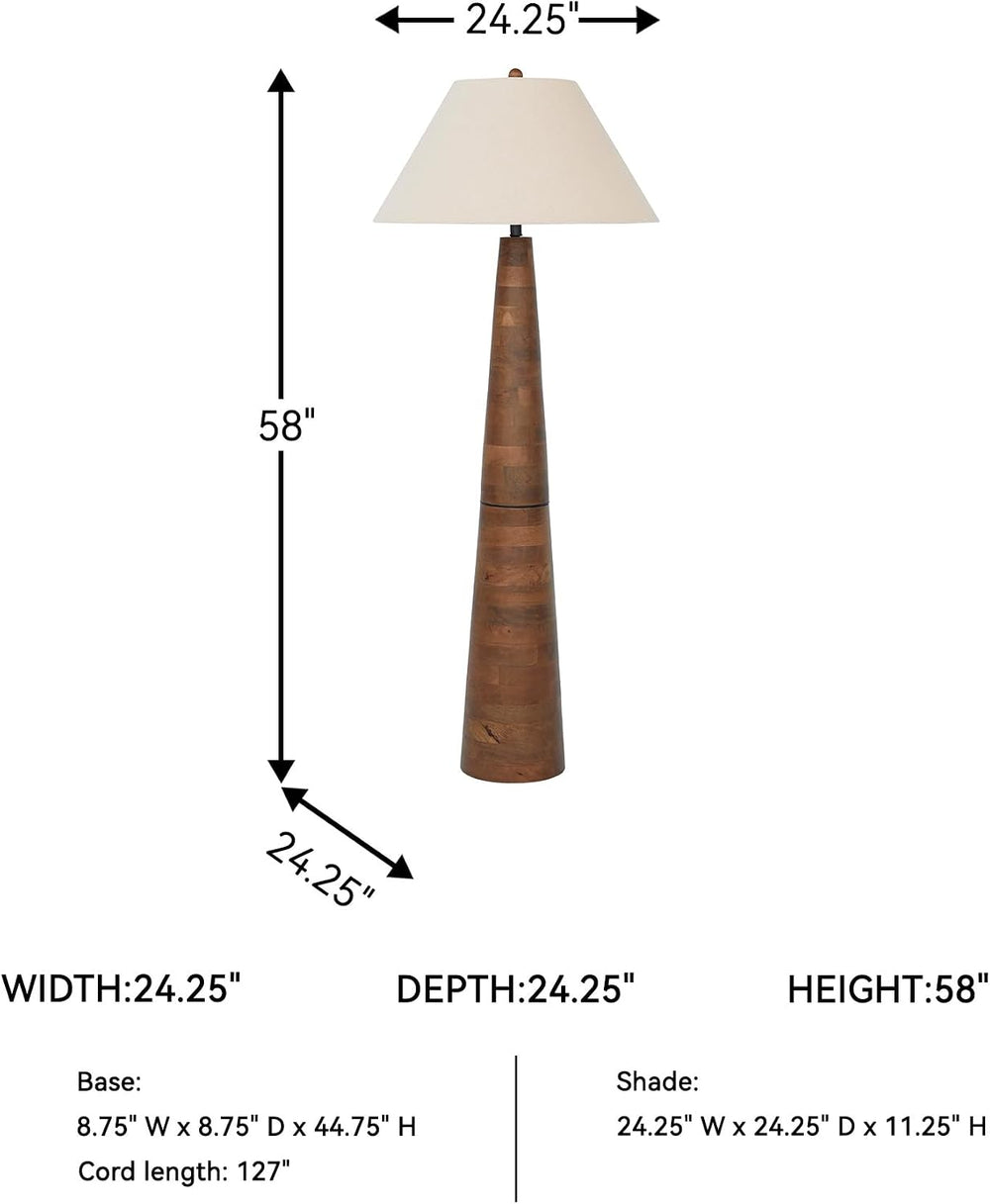 Signature Design by Ashley 1-Piece Contemporary Wood Floor Lamp