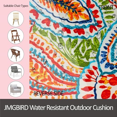 JMGBird Outside Chair Cushions Outdoor Cushions for Chairs