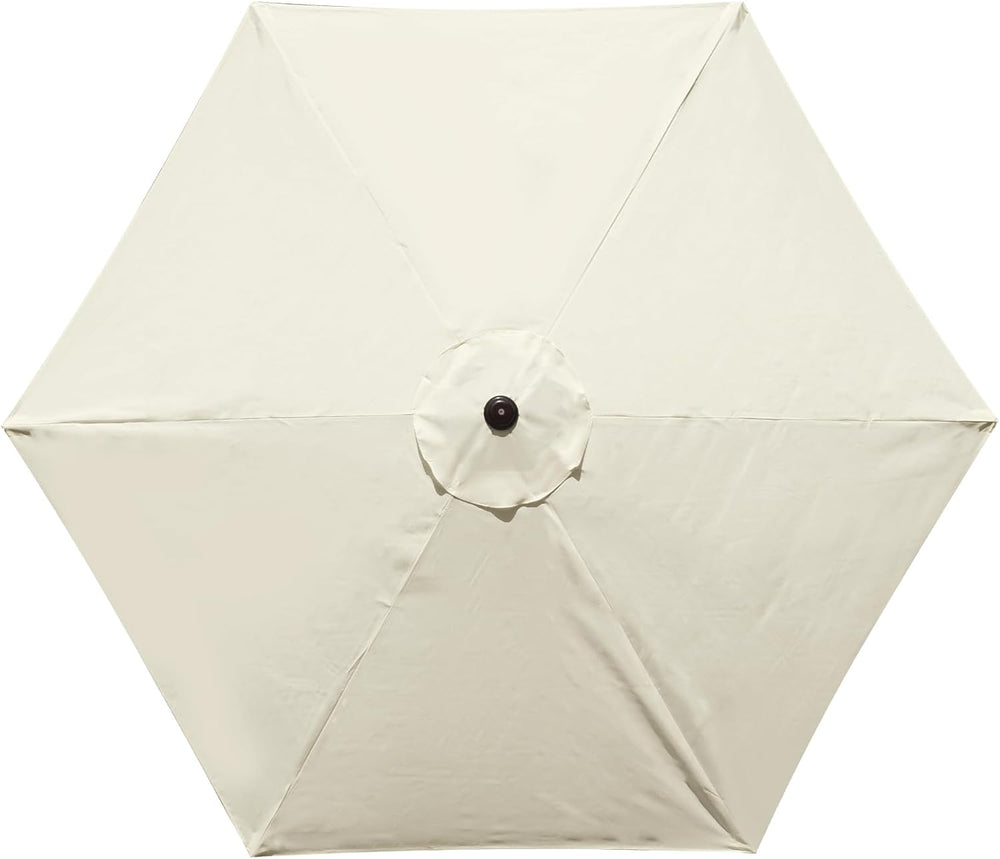 10 Feet Patio Umbrella Replacement Canopy for 6 Ribs, Market Umbrella Top, Ya...