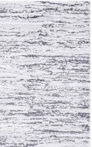 SAFAVIEH Amelia Collection Area Rug - 6' x 9', Light Grey & Charc...