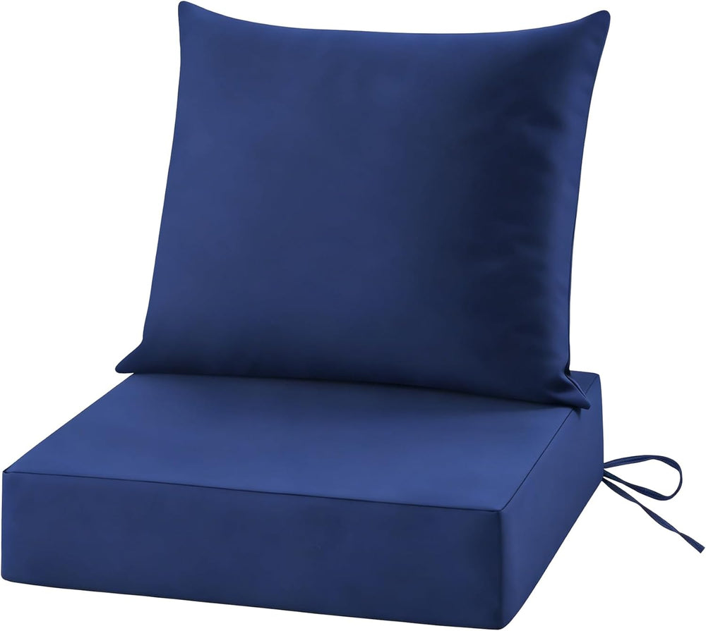 Patio Cushions for Outdoor Furniture, 24x24 Outdoor Couch Cushions, Waterproo...