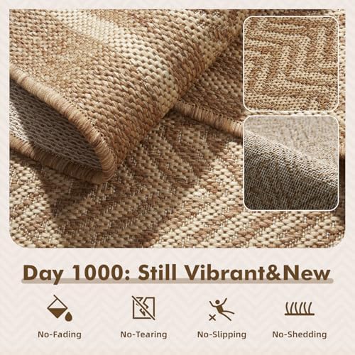 MontVoo-Outdoor Rug-Patio Rug 5x7 Polypropylene Indoor Outdoor Rugs Outdoor C...