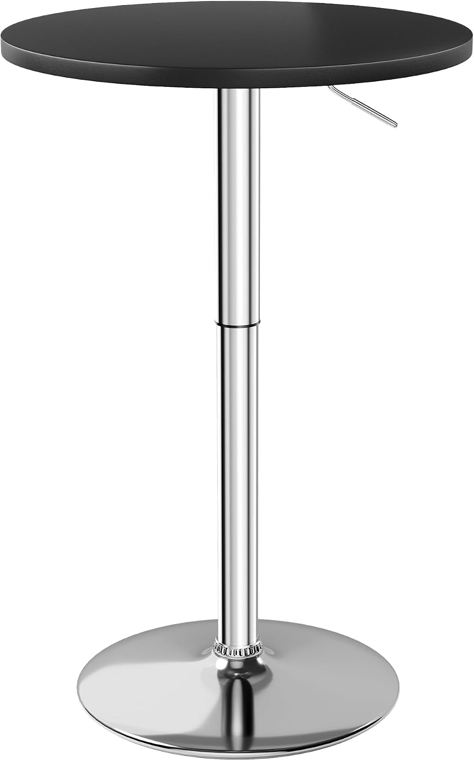 Furmax Bistro Pub Table Height Adjustable Round Bar Table 27.4-36 Inches, 360...