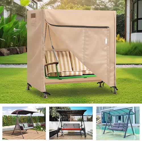Outdoor Swing Covers for Patio Swing 2 Seater, 65" L x 50" D x 66&q...