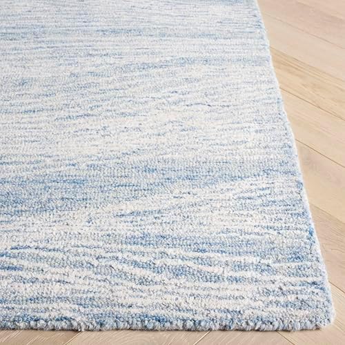 SAFAVIEH Metro Collection Area Rug - 11' x 15', Blue & Ivory, Mod...