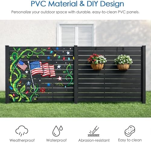 Kozyard 50" W x 48" H Privacy Screens Fence Panel Specifically for ...