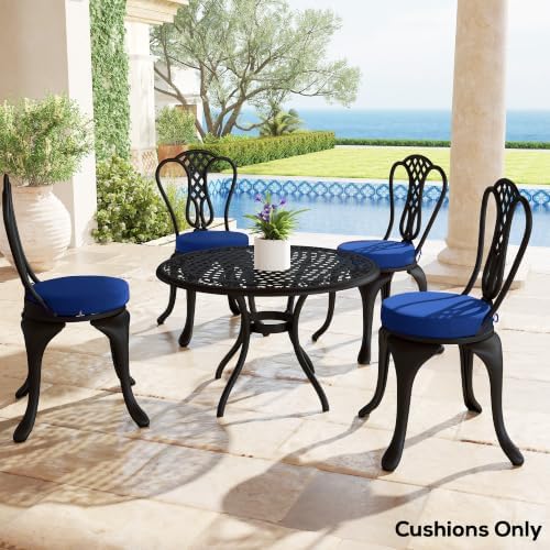 Outsunny Outdoor Bistro Chair Cushions Set of 4 15" x 15" x 3"...