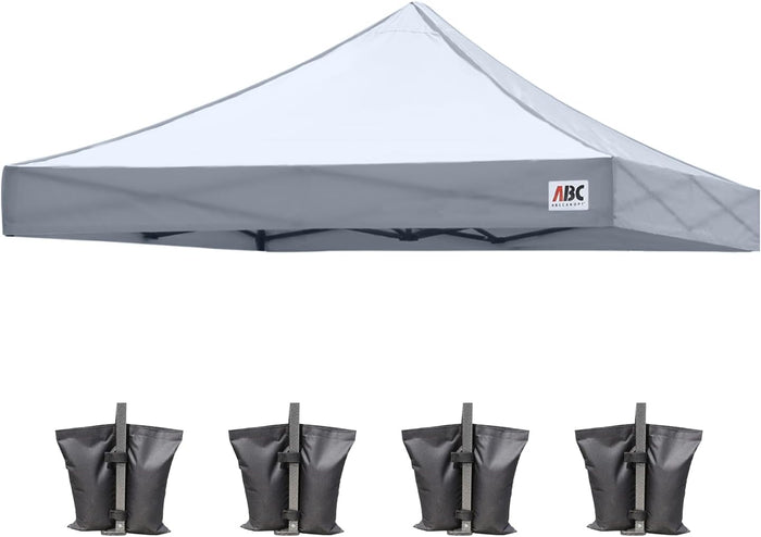 ABCCANOPY Replacement Canopy Top for Pop Up Canopy Tent 10x10 Gray