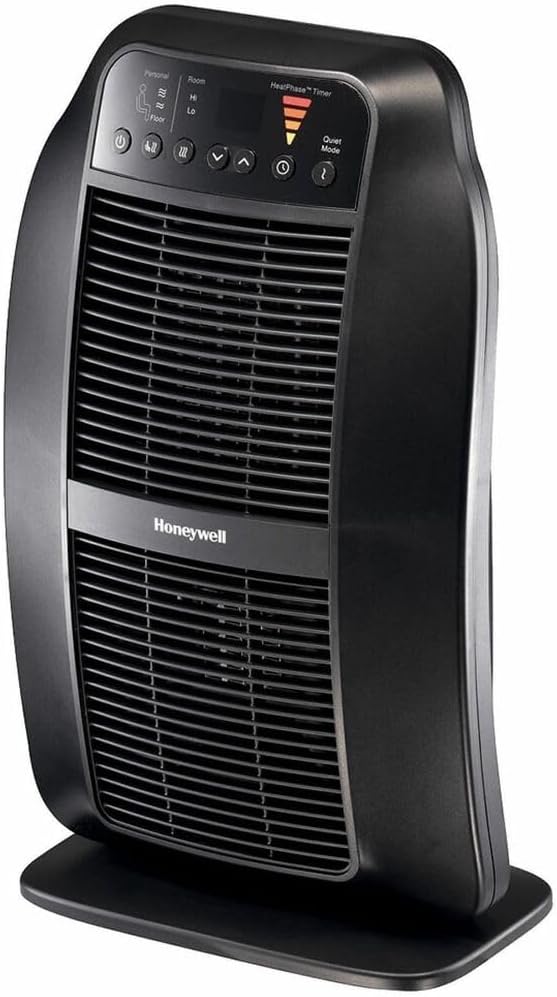 Honeywell HeatGenius Ceramic Heater, Black – Easy to Use Space Heater with Mu...