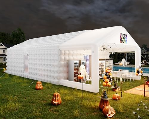 Albott 39x20x14 FT Large Inflatable Nightclub Tent for Adults with Pavilion R...