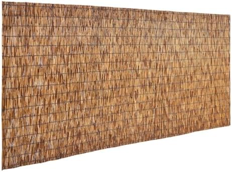 VEVOR Natural Reed Fencing, 4 ft x 16.4 ft, 3 Pack Decorative Natural Reed Fe...
