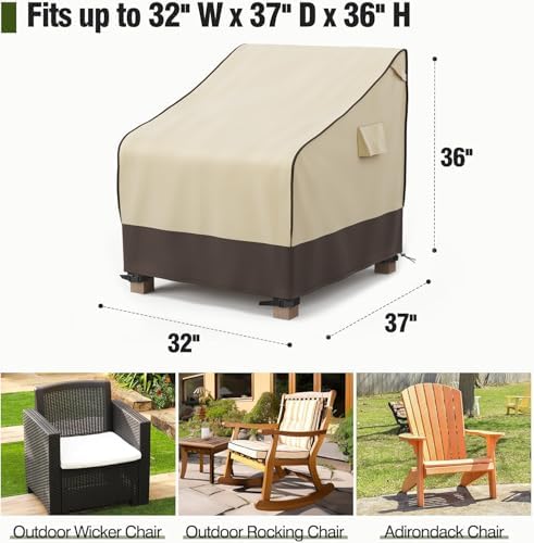 MR. COVER Patio Chair Covers Waterproof, Outdoor Furniture Covers for Rocking...