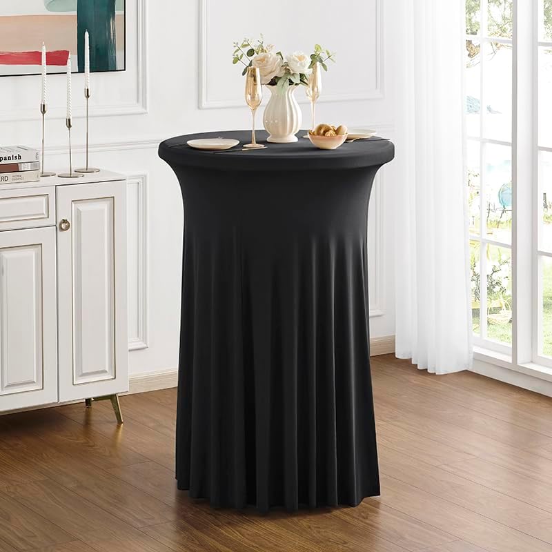 2 Pack Highboy Cocktail Table Cover Skirt Bar Tablecloth (32" x 43"...