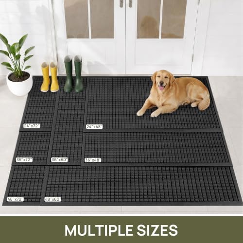 Front Door Mat Outside Entrance, Sturdy Indoor Outdoor Doormat 72x24
