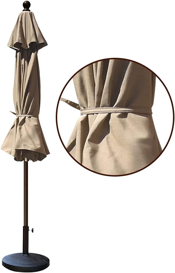 EliteShade USA 10-Year-Non-Fading 9Ft Market Patio Umbrella, UPF 50+ UV Prote...