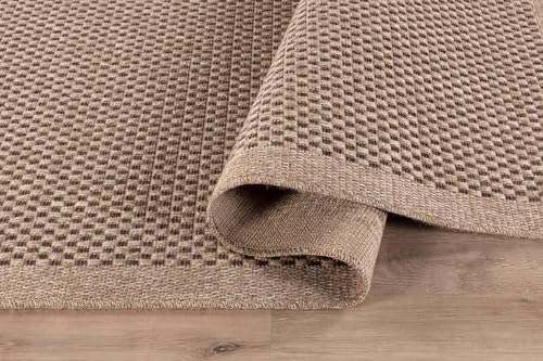 CAMILSON Easy Jute Rug 10x14, Indoor Outdoor Natural Color Fiber Area Rugs fo...