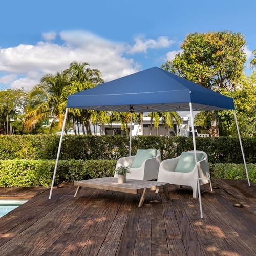 VINGLI 10x10 ft Pop Up Canopy Tent, Easy Up Tent Canopy, Foldable Portable Ca...
