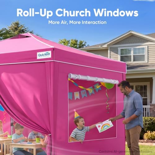 Quictent Pop up Canopy Tent 10'x10' with 4 Detachable Window Sidewalls
