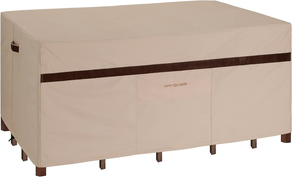 Patio Rectangular Table and Chair Set Cover 109''L Waterproof Outdoor...