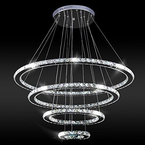 Crystal Chandeliers Modern LED Ceiling Lights Fixtures Pendant Lighting Dinin...