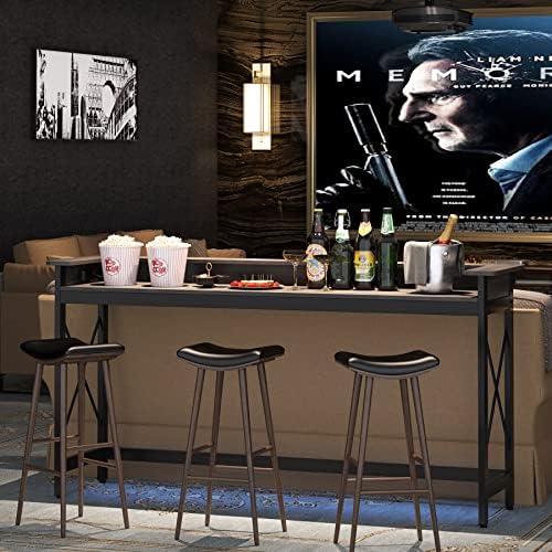 Tribesigns Sofa Table with Outlets and USB Ports, 70.9 inch Extra Long Consol...