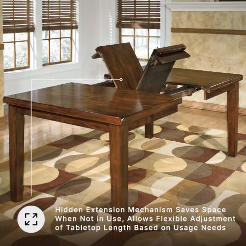 Signature Design by Ashley Ralene Wood Extendable Dining Table, Brown