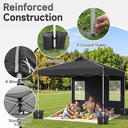 Tangkula 10x10 FT Pop Up Canopy with Center Lock