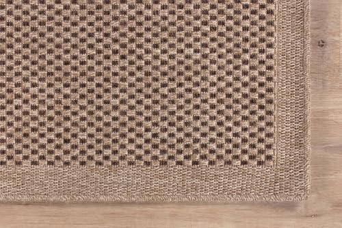 CAMILSON Easy Jute Rug 10x14, Indoor Outdoor Natural Color Fiber Area Rugs fo...