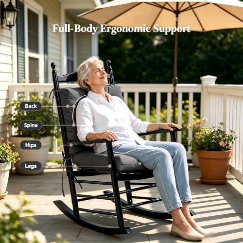 QILLOWAY Outdoor Chair Cushion for Patio Furniture, Waterproof Patio Cushions...