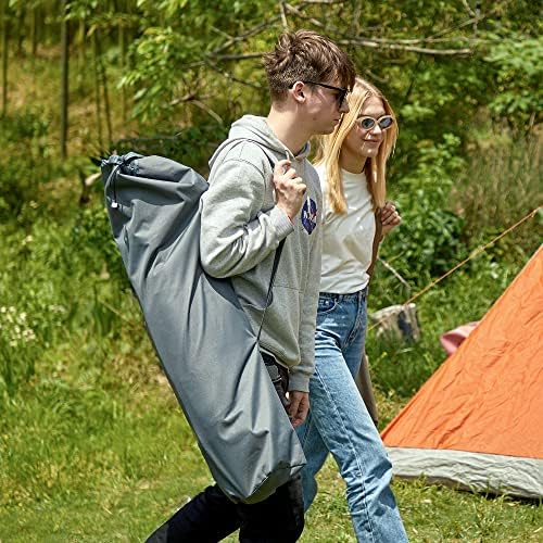 Portal Hammock Camping Chair,350 lbs Folding Rocking Chair for Adults, Grey