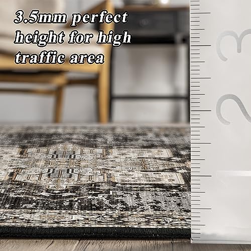 RUUGME Washable 10x14 Area Rug - Soft Area Rugs for Living Room Stain Resista...