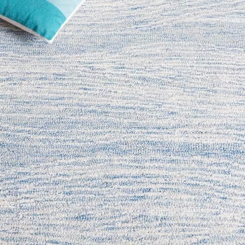 SAFAVIEH Metro Collection Area Rug - 11' x 15', Blue & Ivory, Mod...