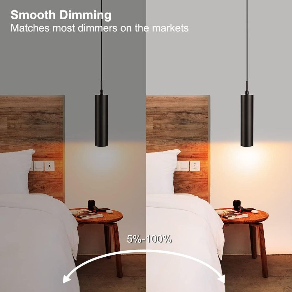 DAKASON Black Pendant Light, LED Modern Pendant Light Fixture for Kitchen Isl...