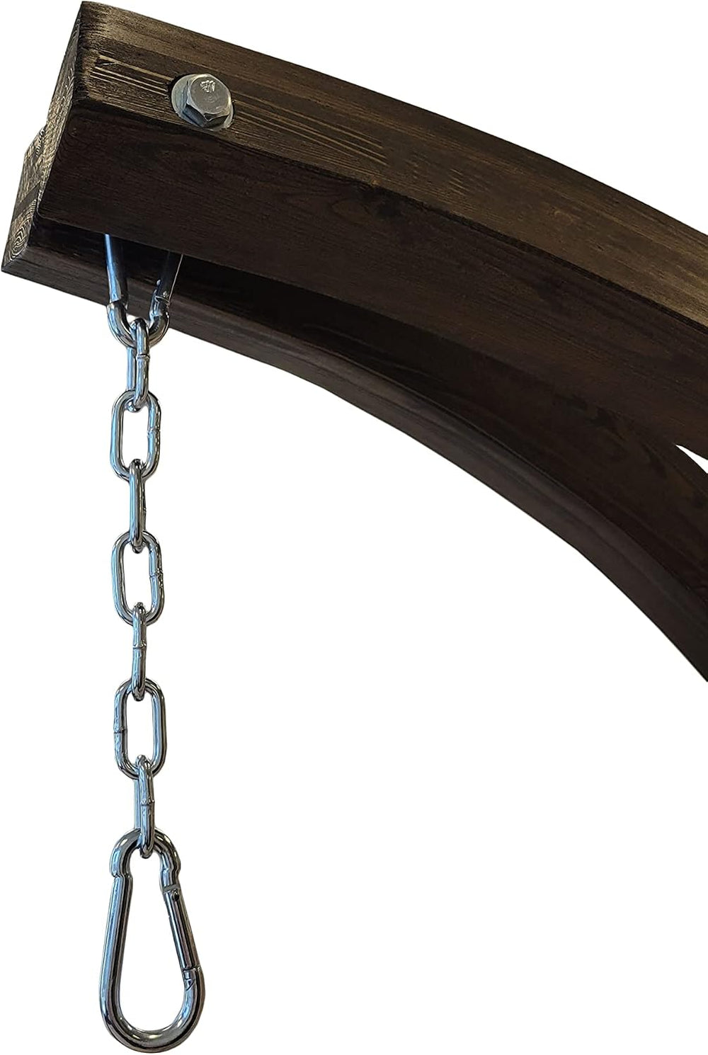 7 Ft. Coffee Stain, Wooden Hammock Chair Stand. Perfect for Indoor/Outdoor Ho...