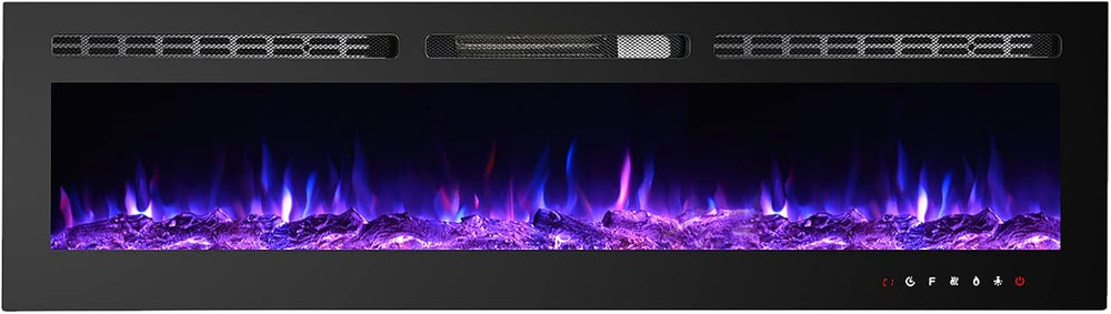 CharaVector 60 inch 750W/1500W Electric Fireplace Inserts with Remote Control...