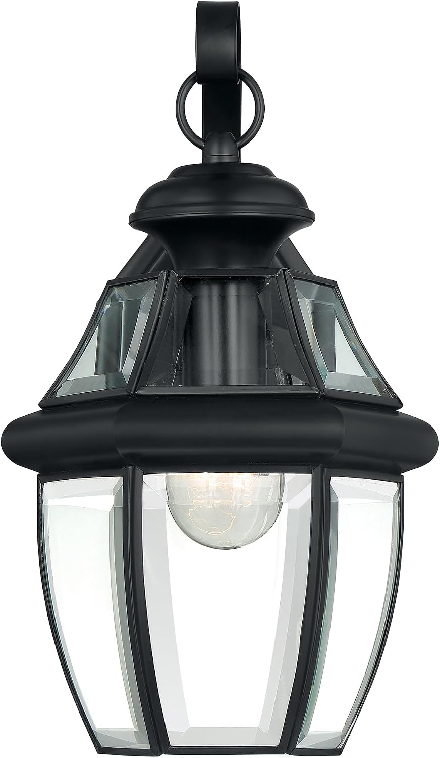 Quoizel Newbury 14" Outdoor Wall Lantern, Mystic Black