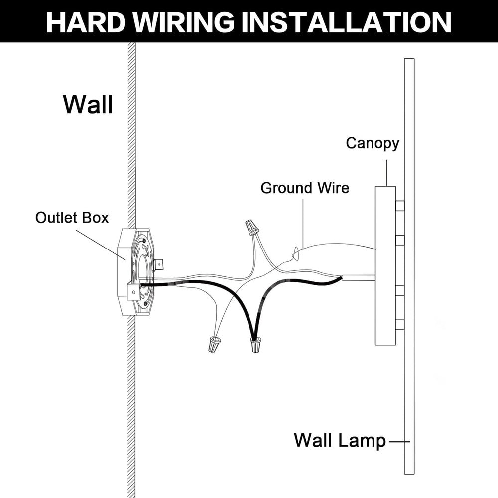 Benkut Modern LED Wall Sconce Black Remote Wall Light Fixtures for Bathroom, ...