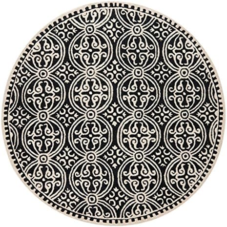 SAFAVIEH Cambridge Collection 11' x 15' Black/Ivory CAM123E Handmade ...